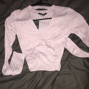 Forever 21 long sleeve crop top